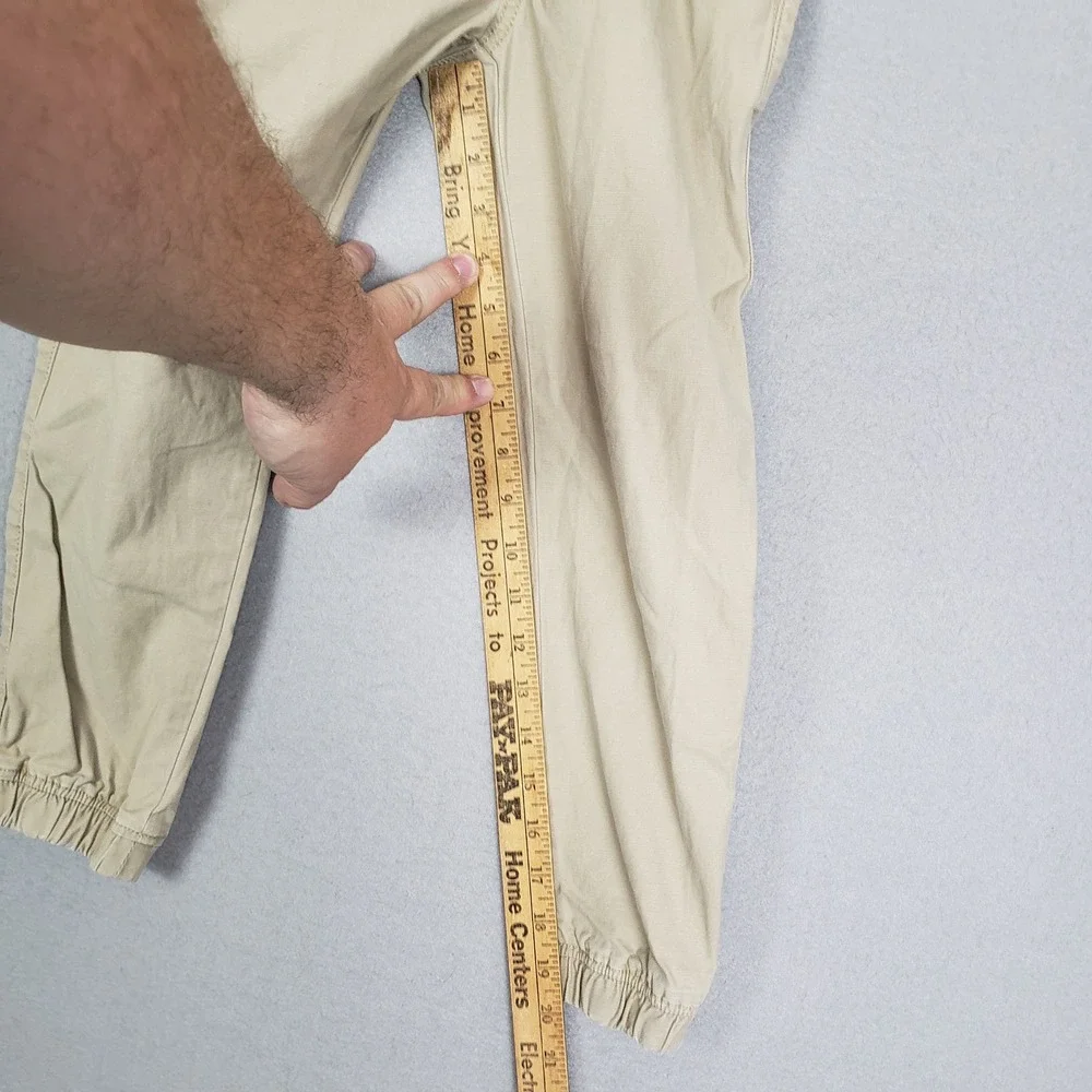 GAP Kids Sz M Drawstring Waist Jogger‎ Pants Beige Tan Casual Neutral Athleisure